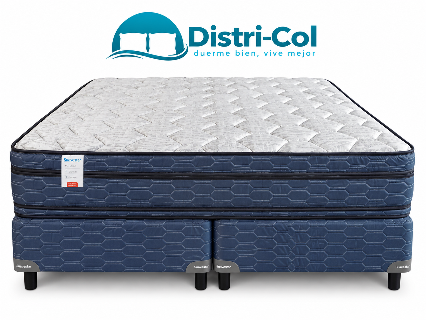 Conjunto Sommier Suavestar "ROCKSTAR EURO PILLOW" | 110KG