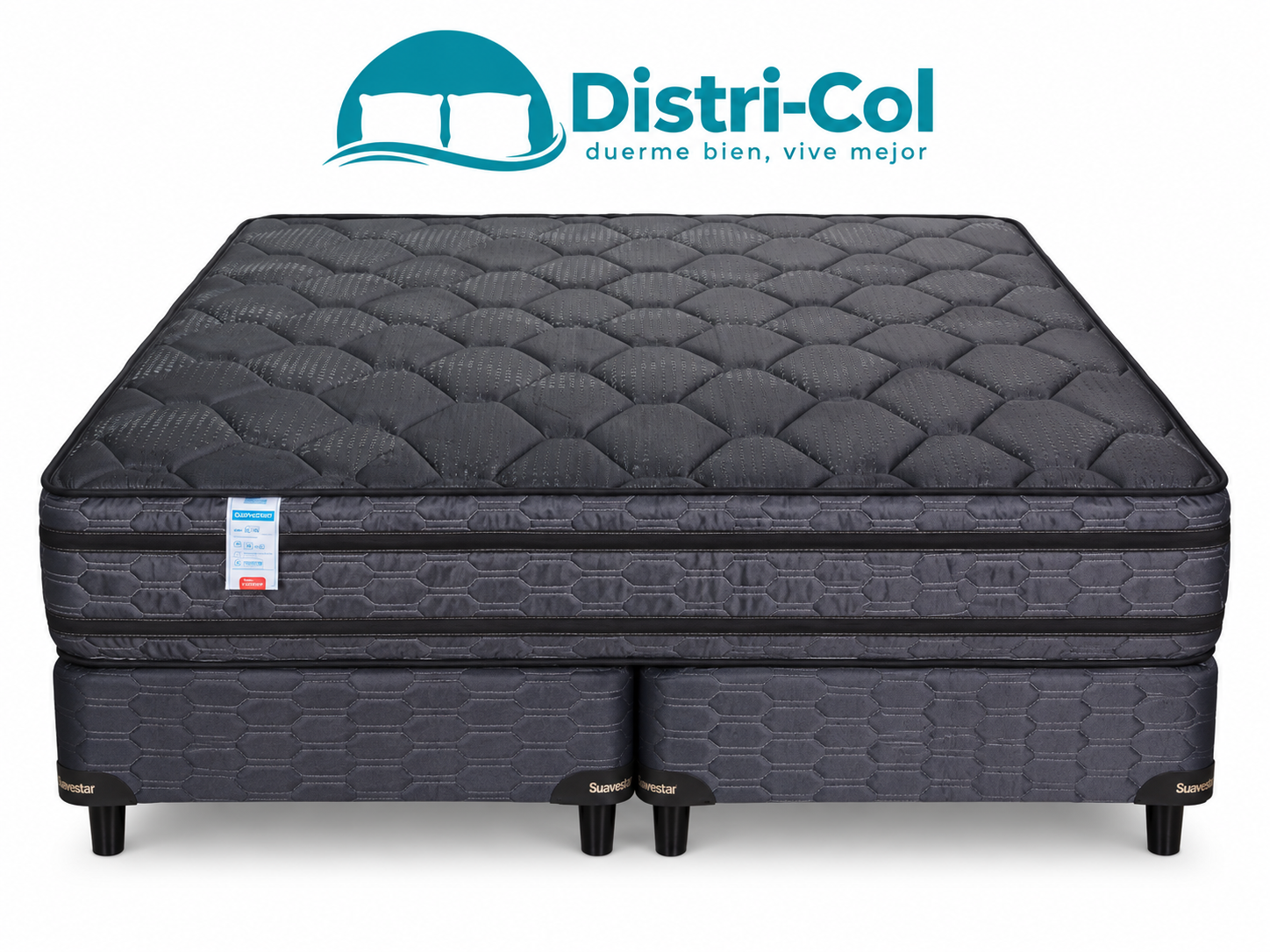 Conjunto Sommier Suavestar "CENTURIA EURO PILLOW" | 130KG